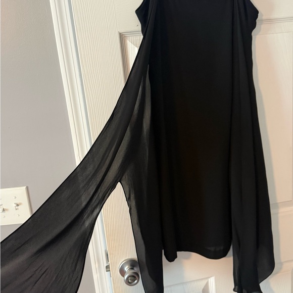 Vintage 1990s Linda Allard for Ellen Tracy Black Silk Slip Dress - Picture 4 of 11